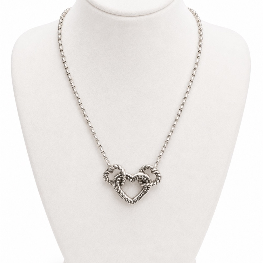 BRIGHTON Connected By Love Hearts Pendant Necklace
